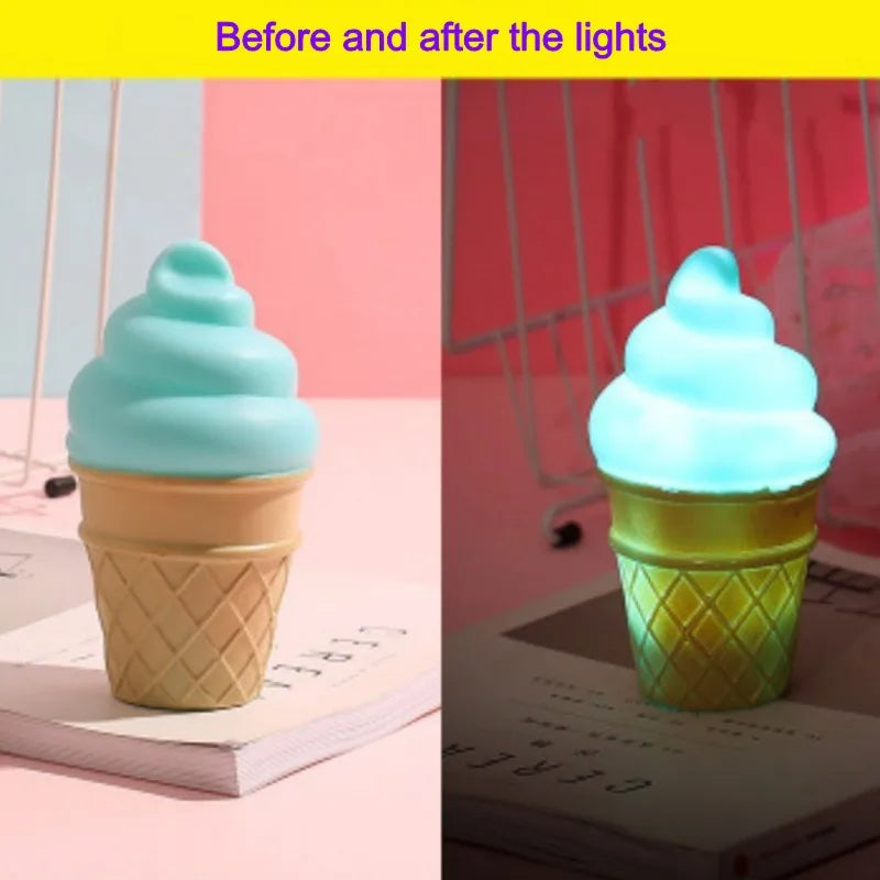 Multivariant Cloud Ice Cream Moon Decorative Lights for Children-9